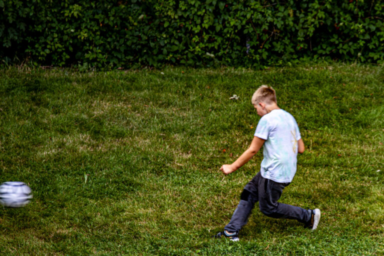 Auf dem Sportplatz